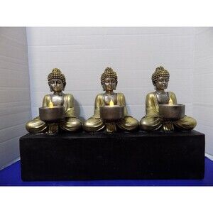 NEW Buddha Tea Candle Holder Statue Figurine Zen Home Decor
